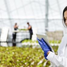 female researcher