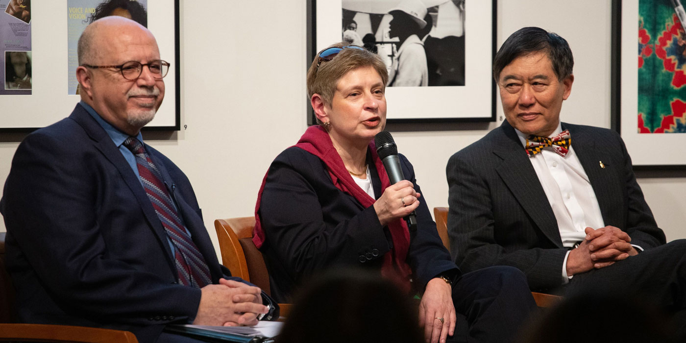 Faculty at University of Maryland's Immigration Stories event